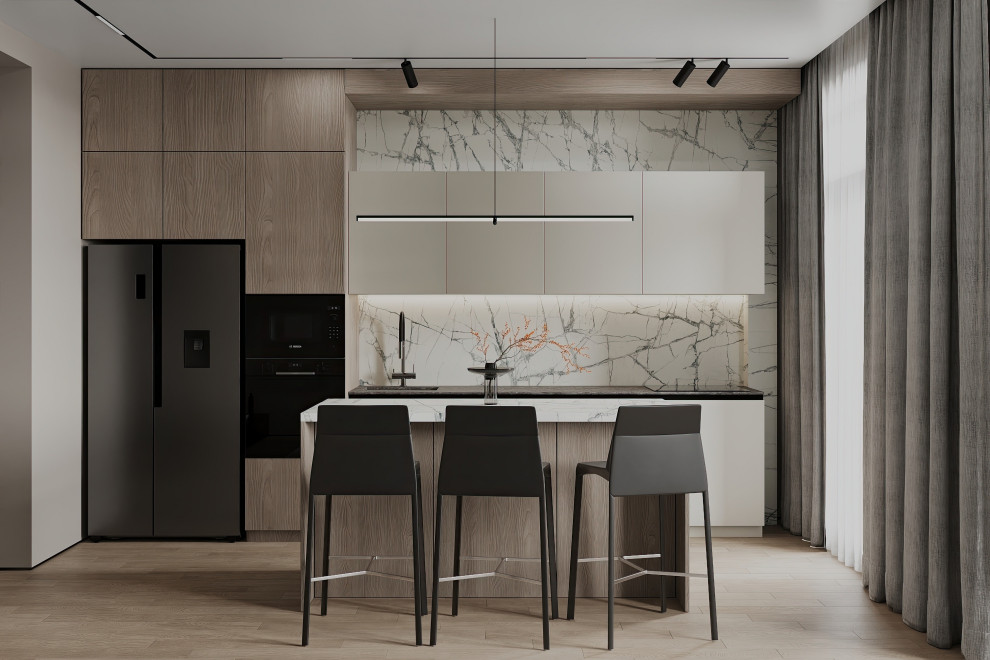 Дизайн и ремонт квартиры в ЖК Шуваловский Prima - Чёрно-белая магия