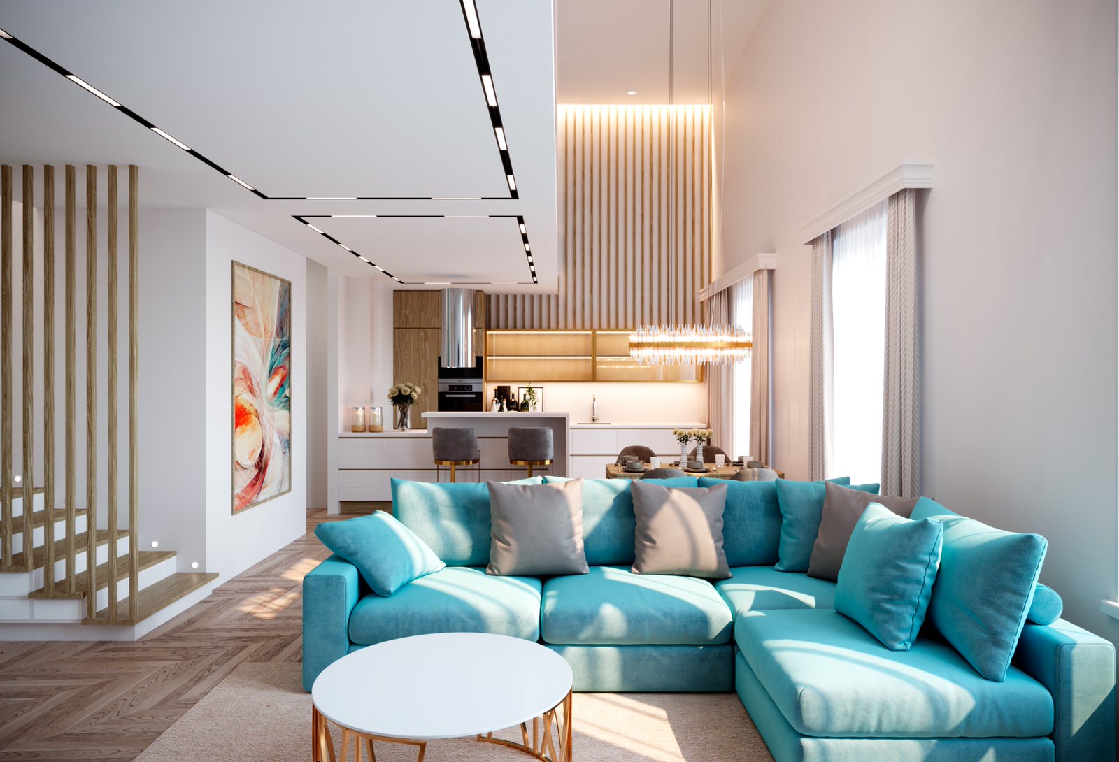 концептуальные предложения по Хайфлету 130квм. г.Новосибирск