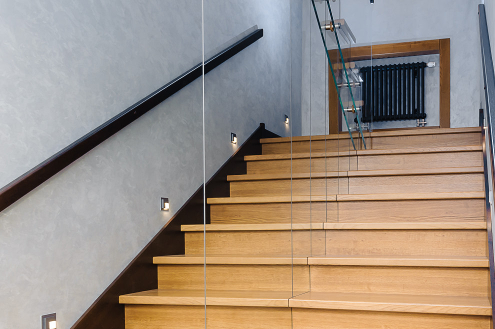 Отделка бетонной лестницы