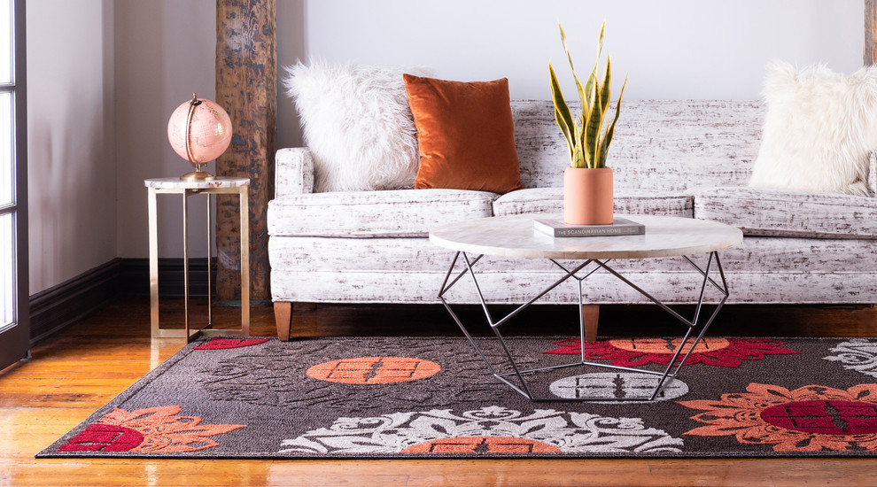 Unique Loom Chicago Indoor/Outdoor Rug Contemporary Outdoor Rugs