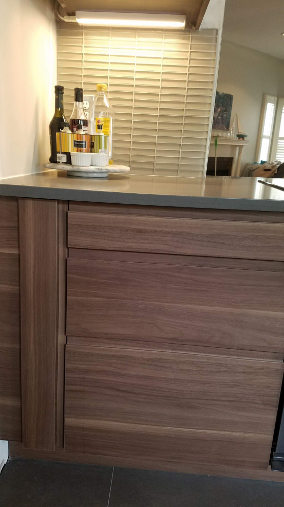 Contemporary Kitchen, Fireplace & Staircase Remodel