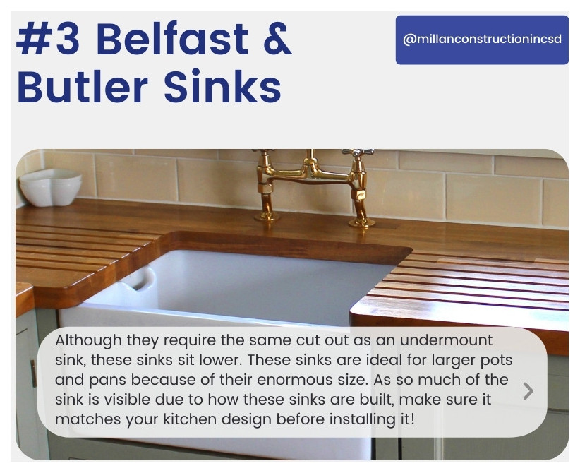 Belfast and Butler Sinks