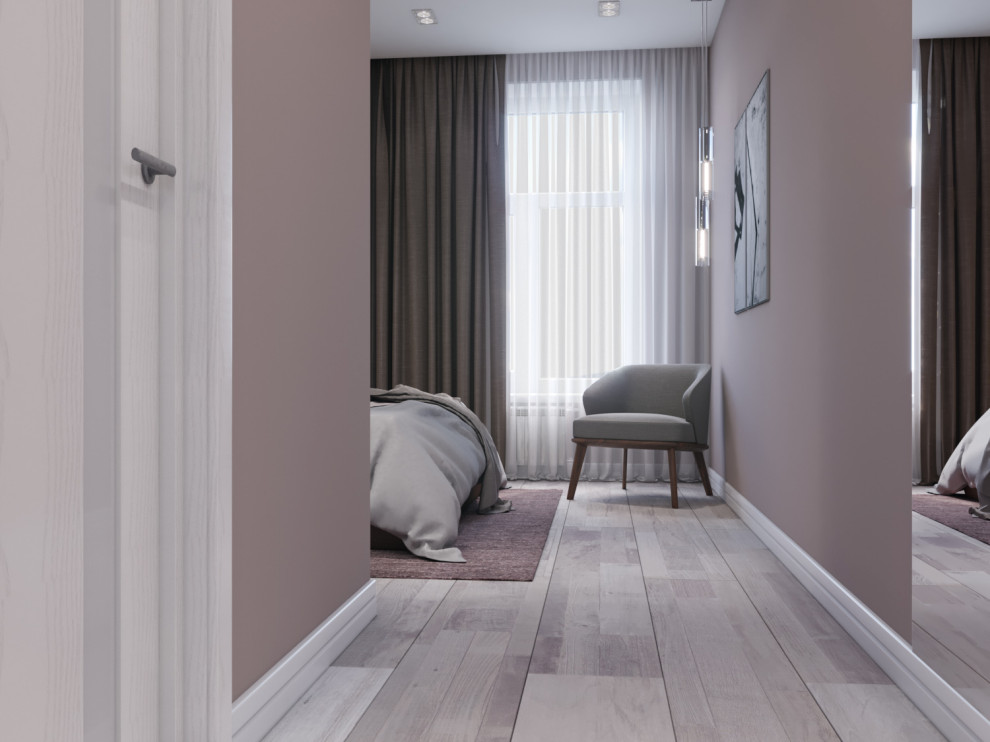 Спальня и гардеробная. Коттедж в Кольцово