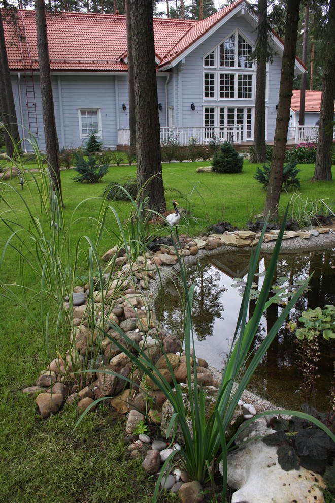 Реализация ландшафтного проекта в сосновом лесу