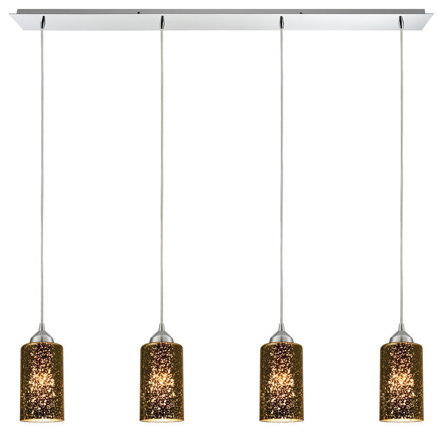 Illusions 4Light Pendant, Polished Chrome Contemporary Kitchen