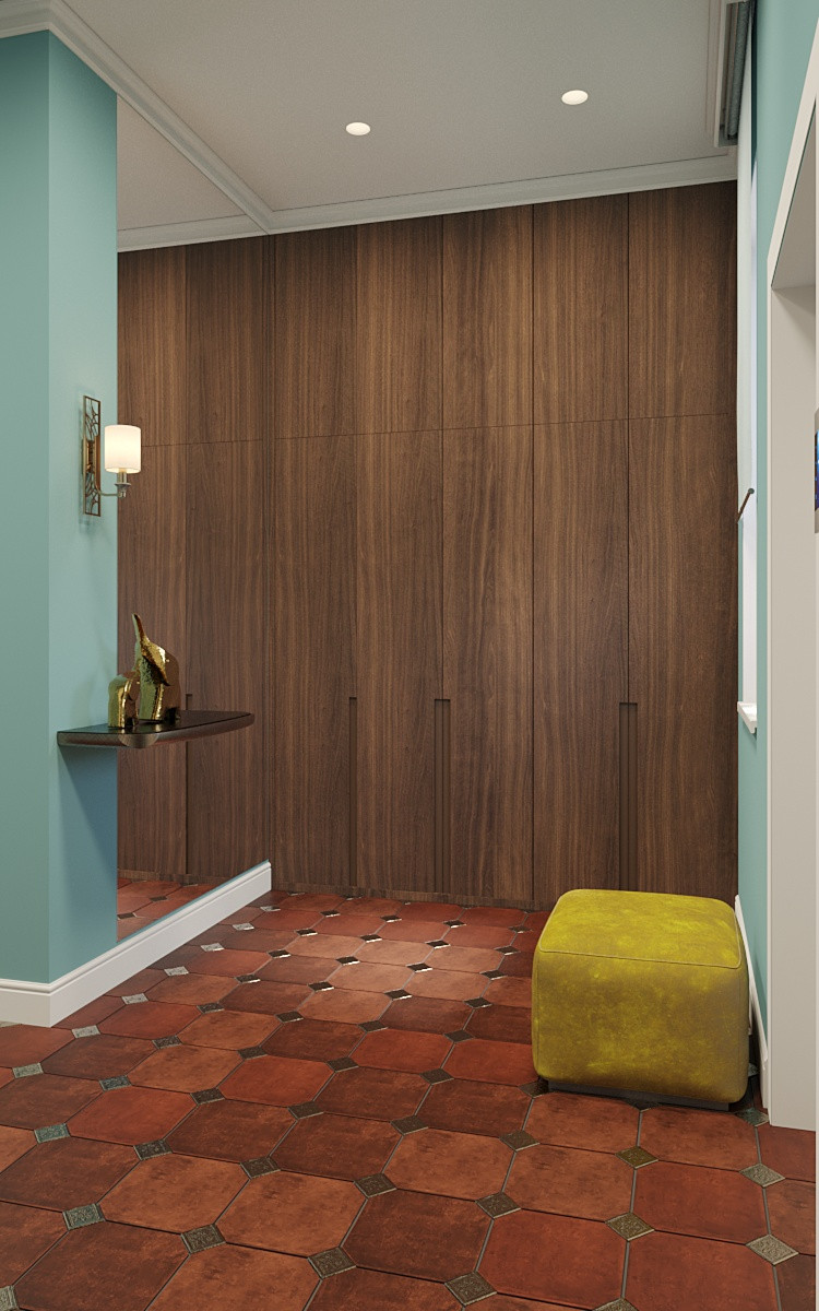 Прихожая в загородном доме г.Реж