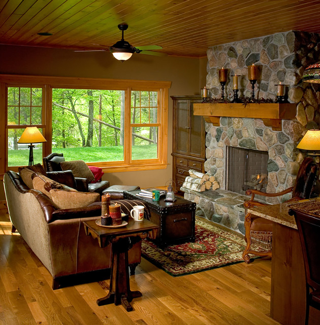 Boyd Lodge rustic-living-room