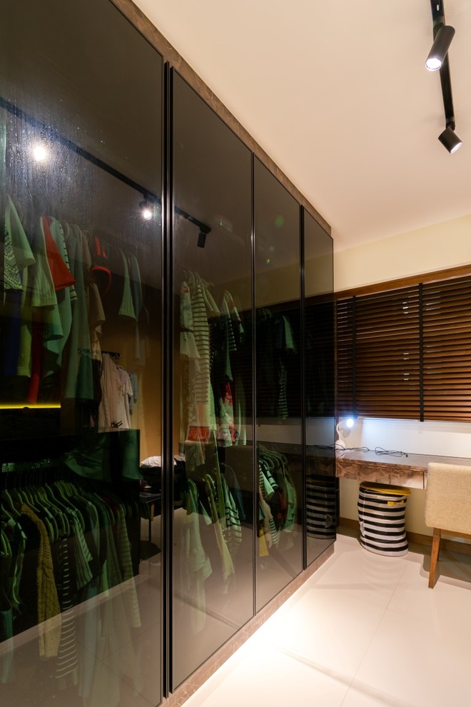 Contemporary bedroom in Singapore.
