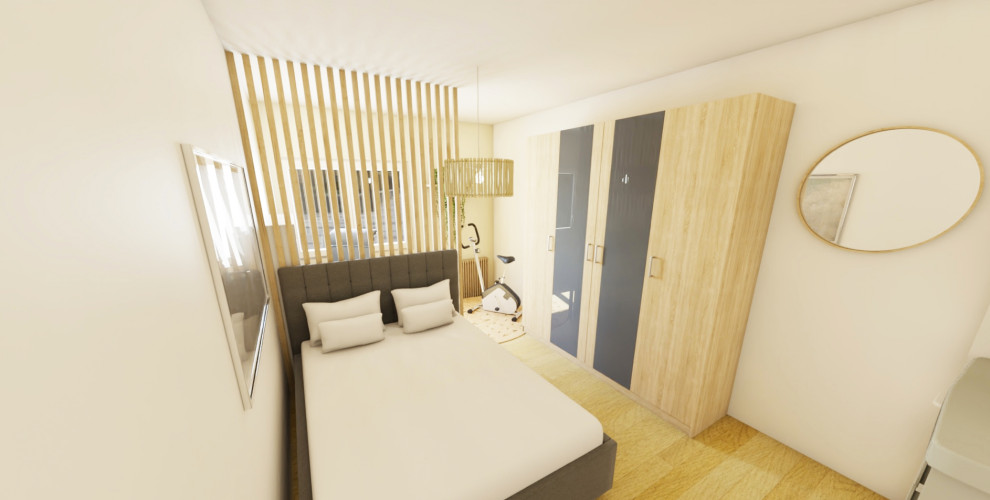 Optimisation de deux chambres - bureaux / Projet en cours