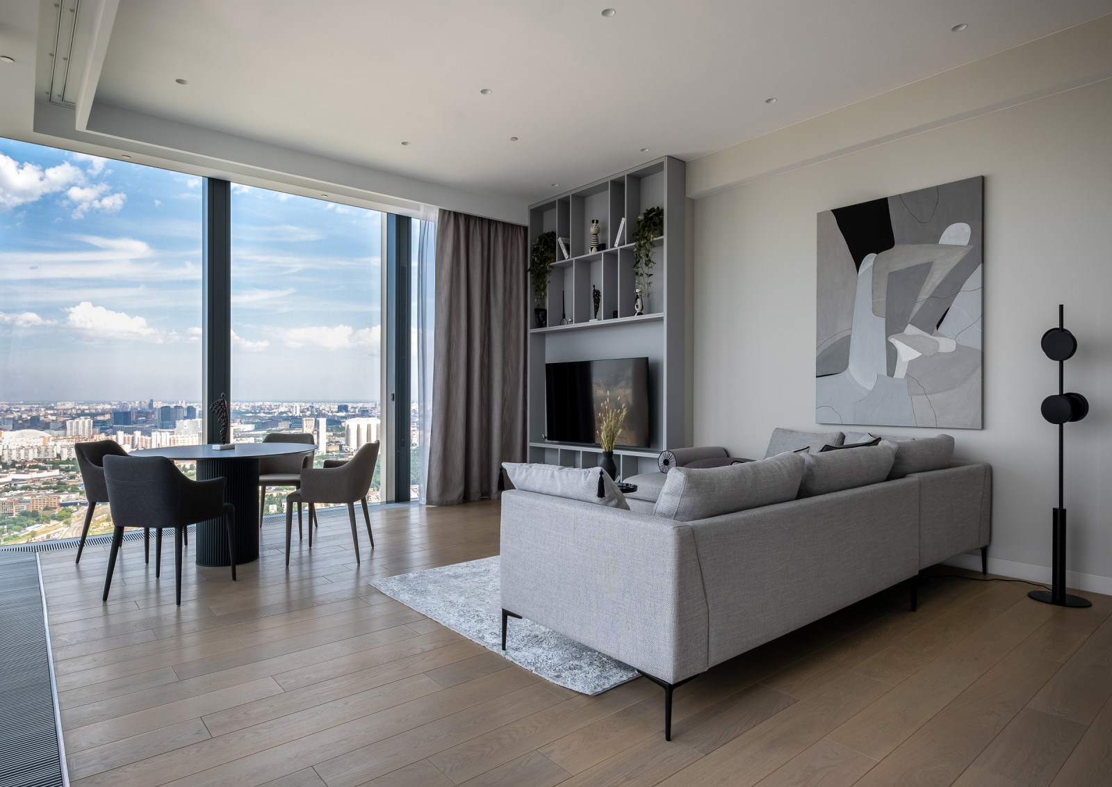 Дизайн интерьера апартаментов в Neva Towers, Москва-Сити (100 м2)