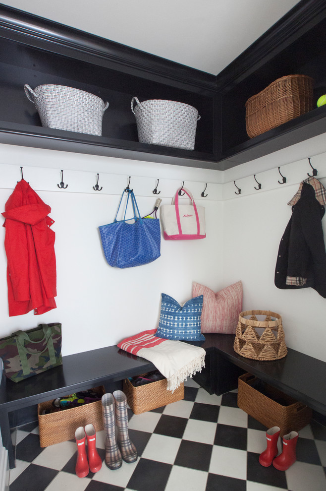 Inspiration for a transitional entryway remodel in Boston