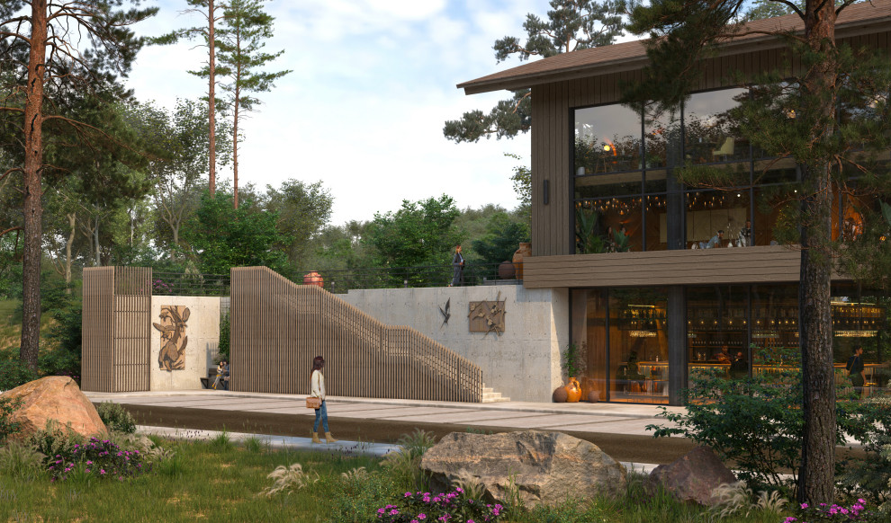 Бар в лесном квартале