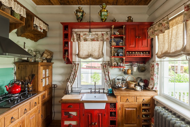 Кухня на даче – 30 красивых идей дизайна кухни на даче в деревянном доме