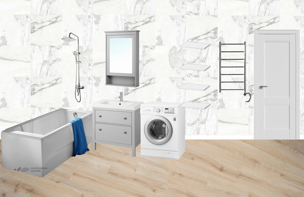 Коллаж по ванной комнате