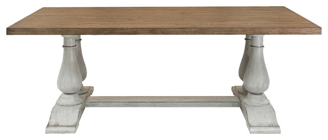 farmhouse pedestal dining table