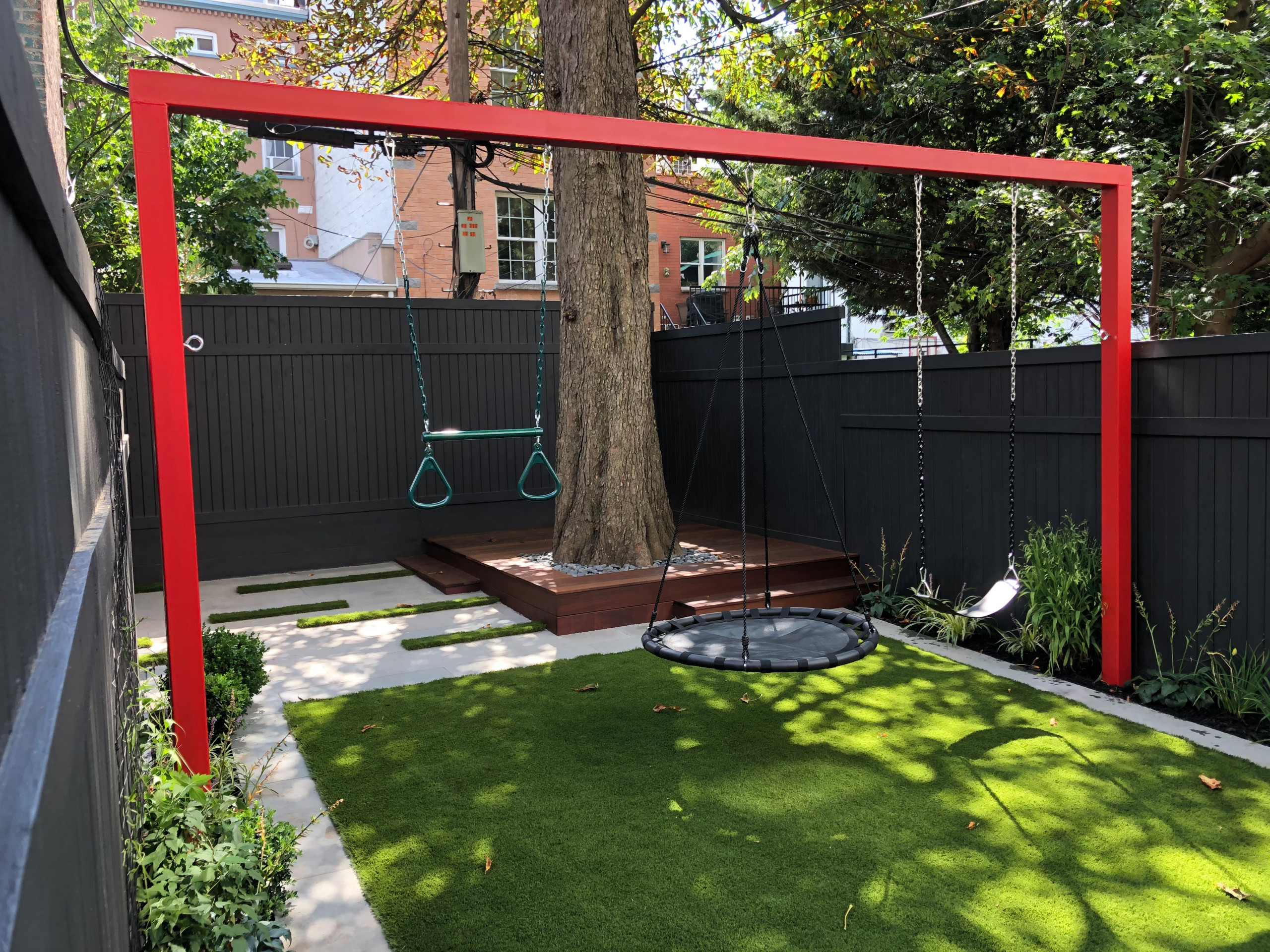 Kids Garden in a Shady  Backyard