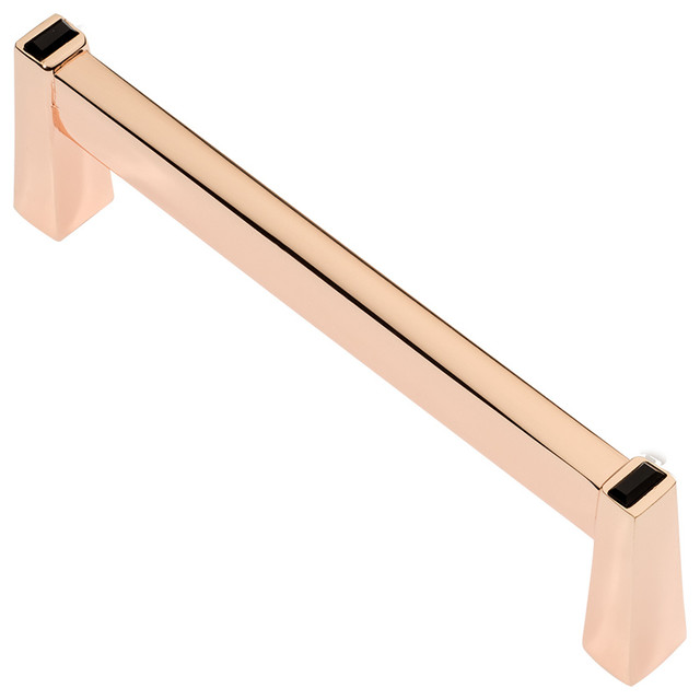 Long Island 4" Rose Gold Pull With Crystal by Wisdom Stone