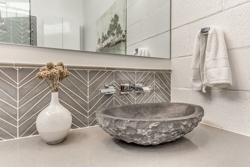 Transitional bathroom photo in Orange County