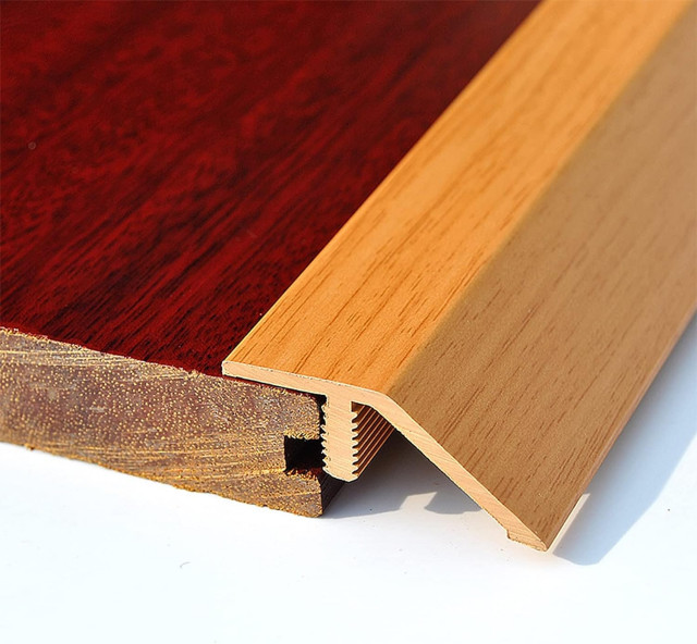 PVC Floor Transition Strip, Tile to Wood Flooring Edge Trim, Doorways