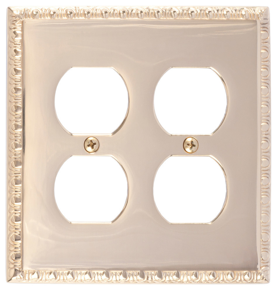 Egg And Dart Double Outlet Traditional Switch Plates And Outlet