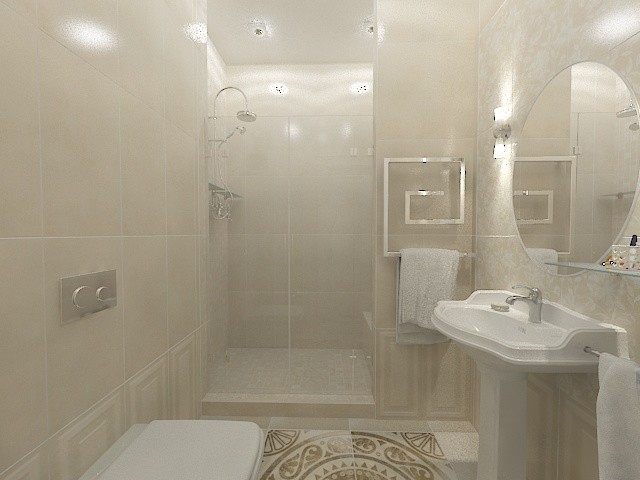 Санузел в классическом стиле