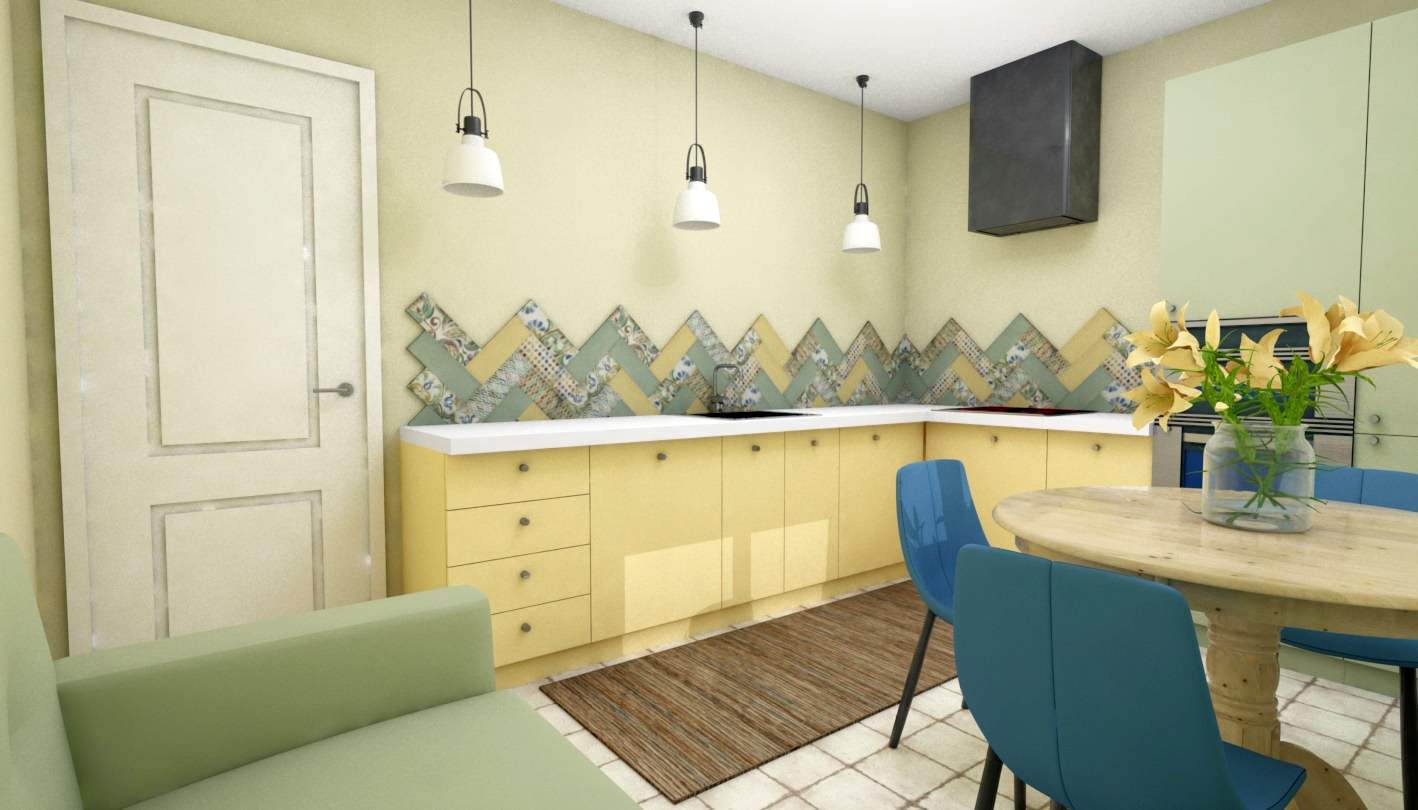 Кухня с летним настроением