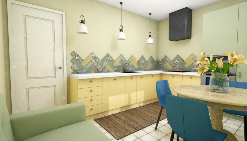 Кухня с летним настроением