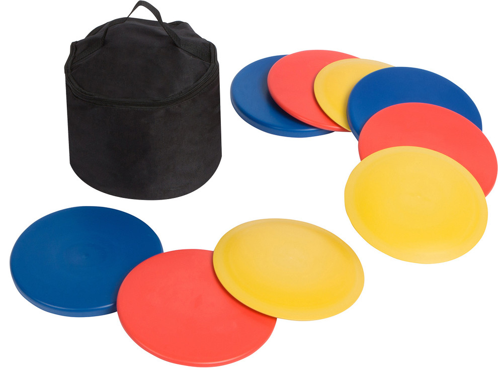 Disc Golf Set, 9 Discs With Disc Golf Bag Contemporary Outdoor And