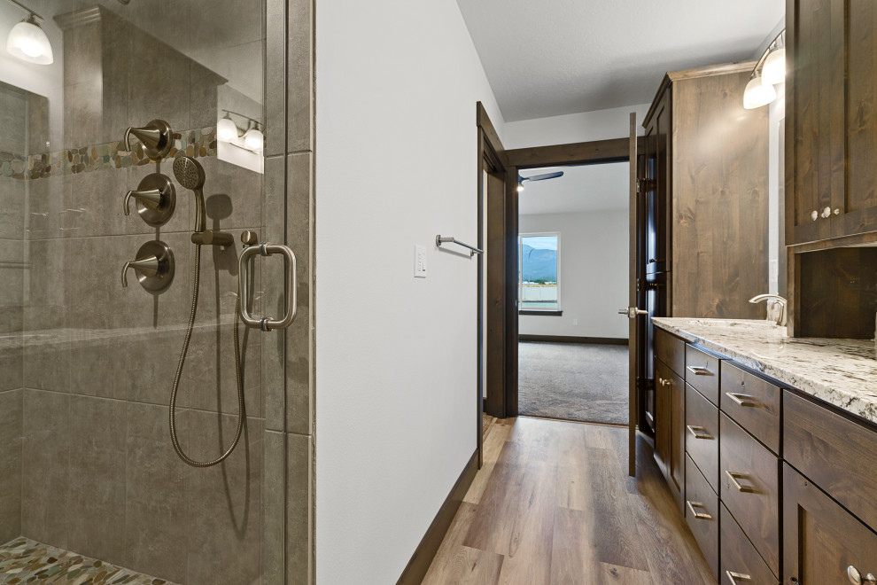 Example of a mountain style bathroom design in Seattle
