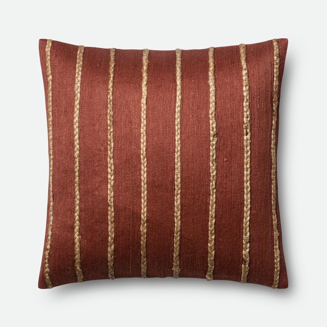 Loloi Pillow Cover, 22"x22" Contemporary Decorative Pillows by