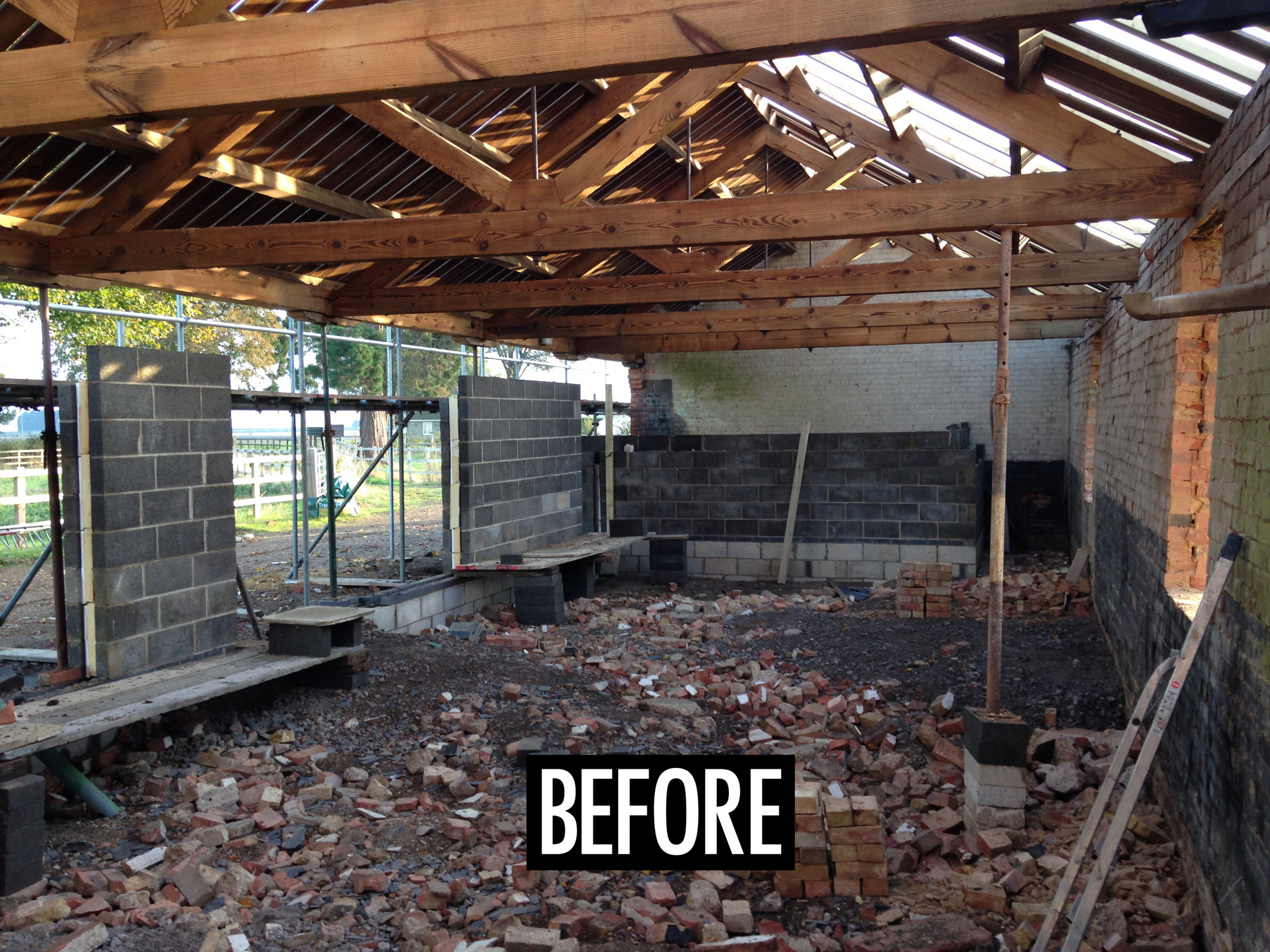 Before & afters - Redwood Barn