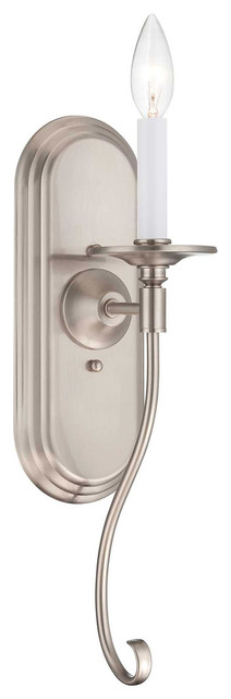 Savoy House Lighting 9-5453-1-SN Bancroft 1 Light Wall Sconces in Satin Nickel