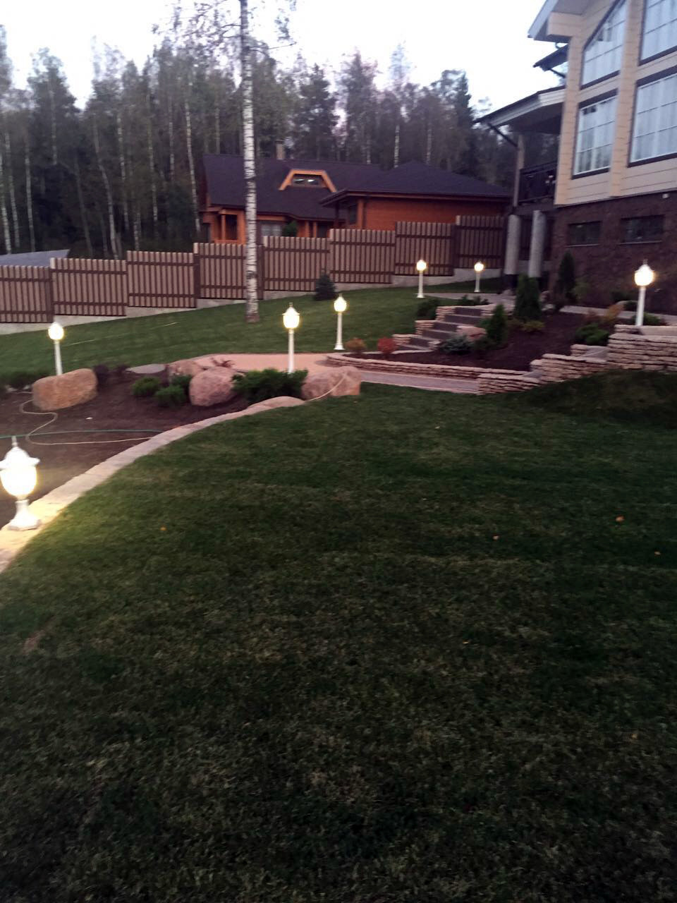 Дом из кирпича в Охтинском парке