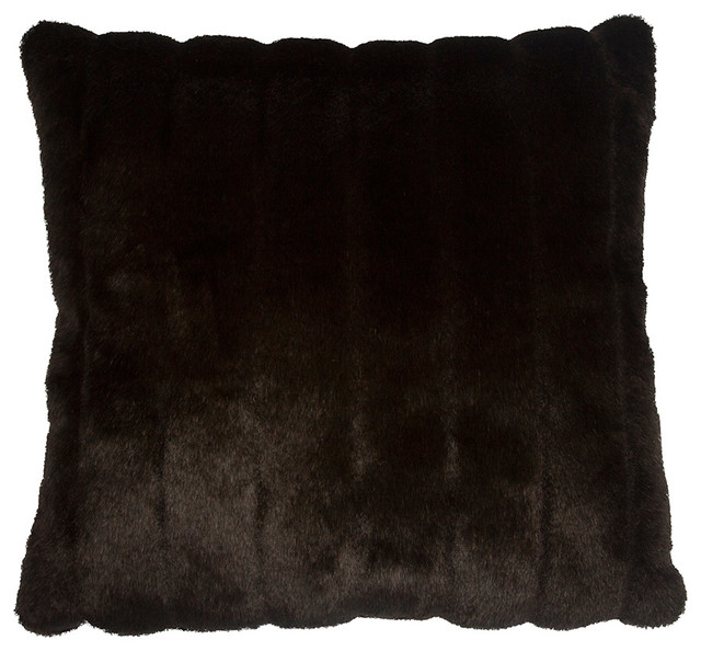 Geneva Fur Pillow, 12x24 Contemporary Decorative Pillows by
