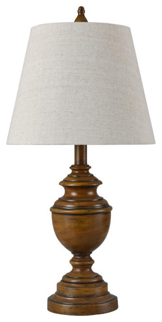 Signature 1 Light Table Lamp, French Oak, 12"