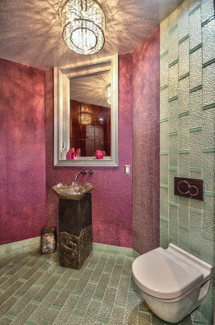 Bathroom middelhavsstil-lille-badevaerelse