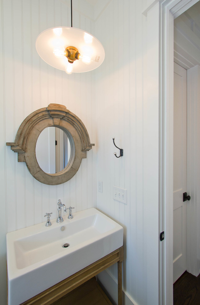 Design ideas for a transitional powder room in Wilmington.