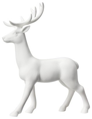 Threshold Ceramic Standing Deer Figural, White
