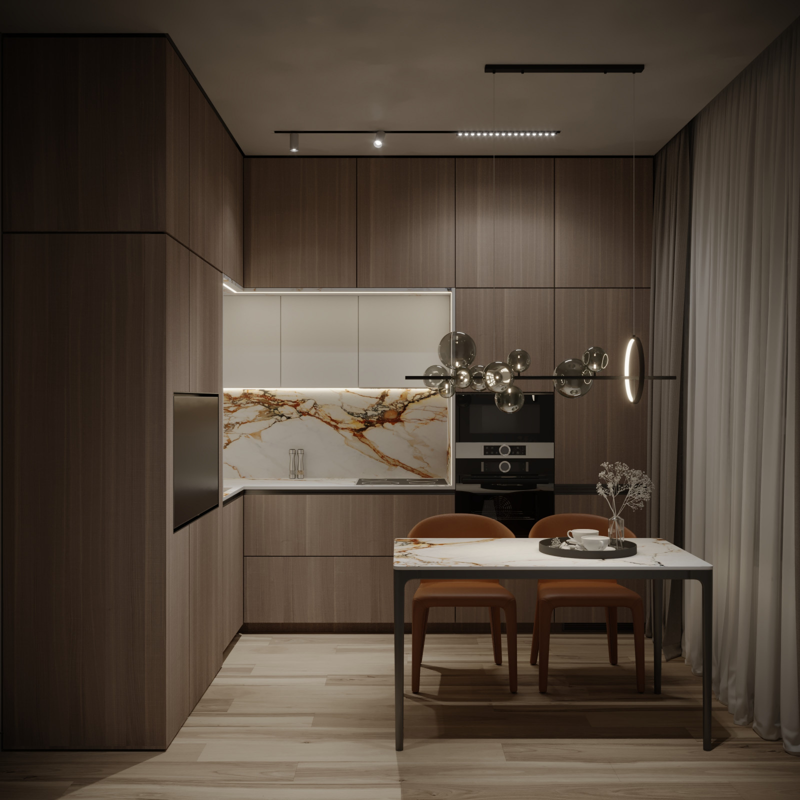 Дизайн проект квартиры в ЖК "Огни"