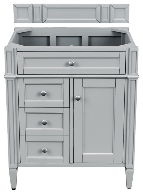 James Martin Brittany 30 Urban Gray, Vanity Base Cabinet Without Top