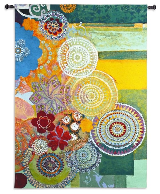 Lace Curve Wall Tapestry Contemporary Tapestries by Tapestry Zest