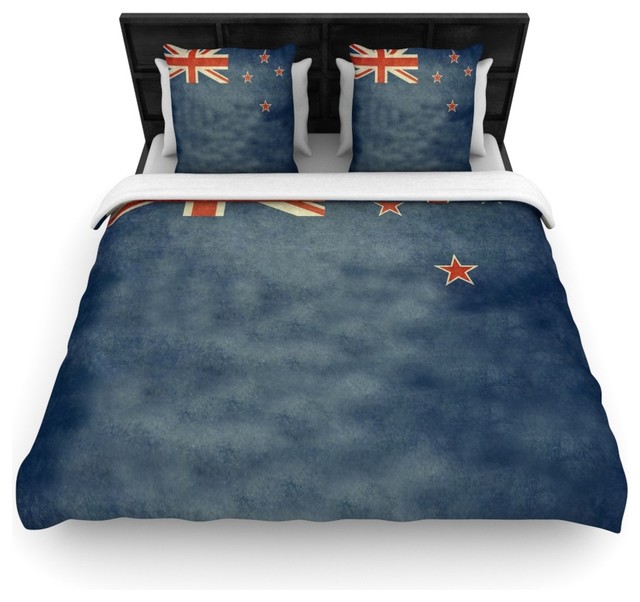 Houzz Kess Inhouse Bruce Stanfield Flag Of New Zealand Bruce Stanfield Flag Of New Zealand Blue Cotton Duvet Cover Twin 68