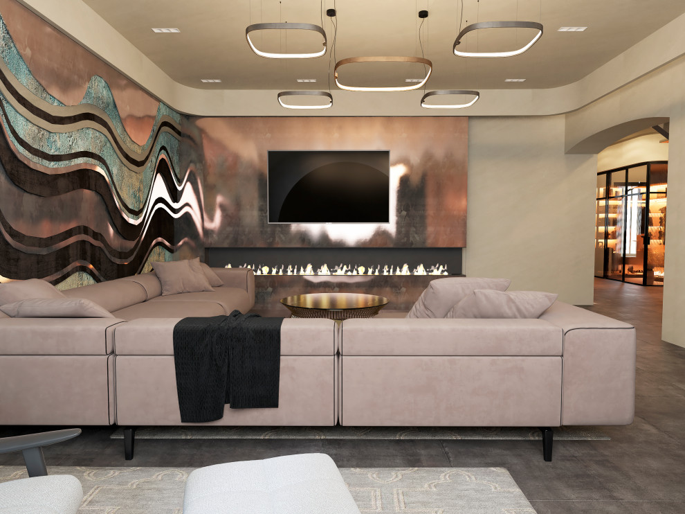 "Дом тысячи лестниц". Прихожая и гостиная 1-го этажа