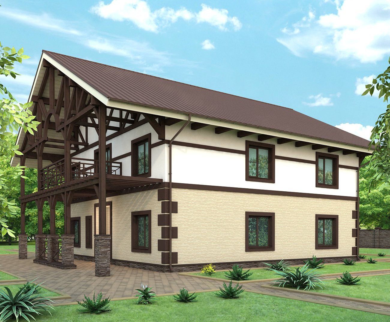 Визуализация фасада 3D