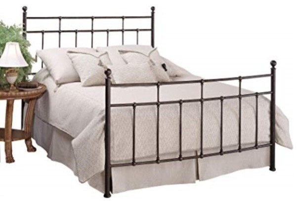 Providence Bed Set, Queen, With Rails, Antique Bronze