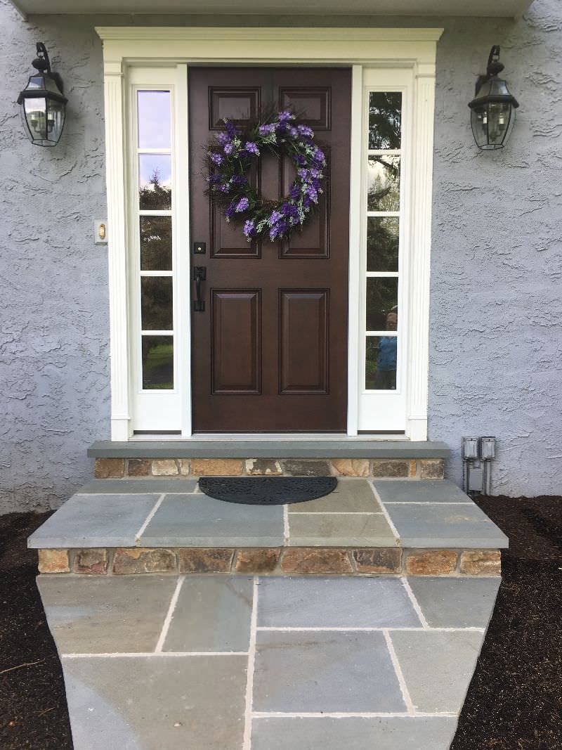 porch and walkway