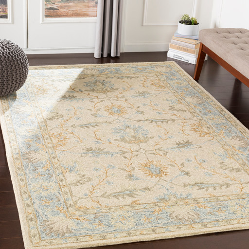 Albert Updated Vintage Farmhouse Area Rug Traditional Area Rugs