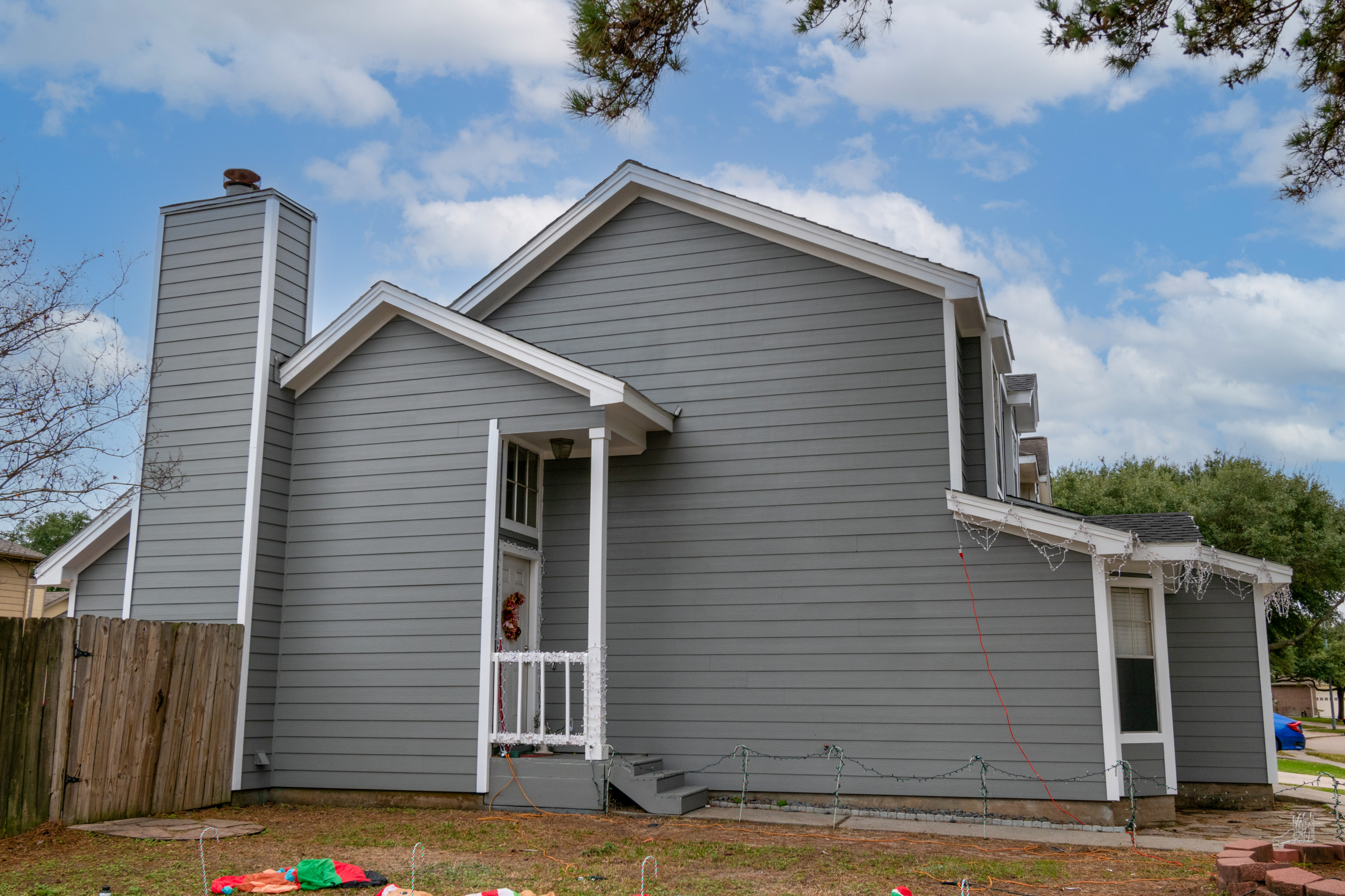 Re-side of 2 Story all Siding House in Tomball, TX
