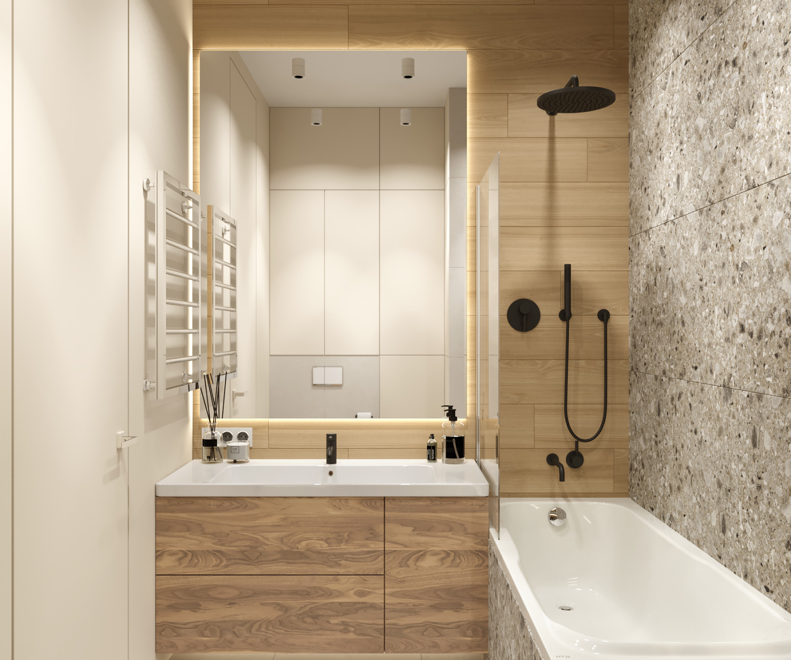 Проект квартиры в Москве 78 м2