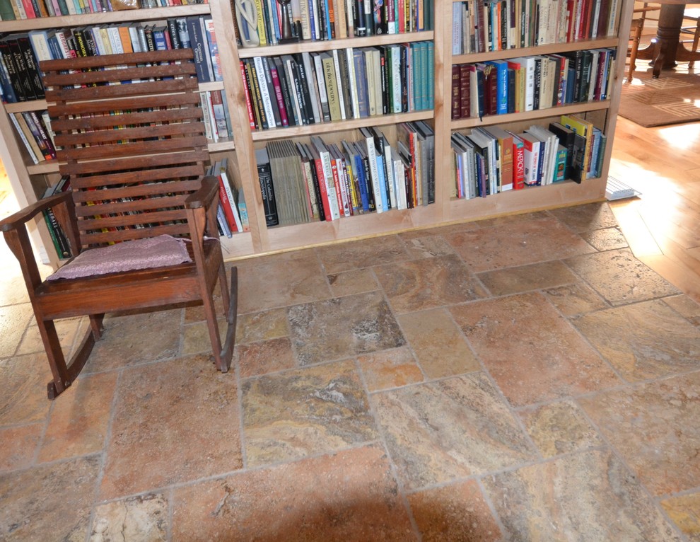 Kitchen with knotty alder cabinets